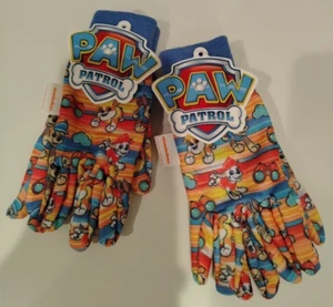 Lot of 2 Nickelodeon Paw Patrol Garden Gloves 100% Polyester for Ages 3+ - Picture 1 of 5