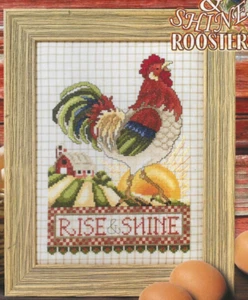 RISE AND SHINE ROOSTER--Stoney Creek--Farm--Barn--Counted Cross Stitch Pattern - Picture 1 of 1
