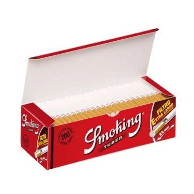 200 Stück Packung SMOKING Extra Long Filter Hülsen - Bild 1 von 2