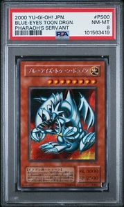 Yu-gi-Oh! Blue-Eyes Toon Dragon PS-00 2000 Secret Rare | PSA 8 - Bild 1 von 2