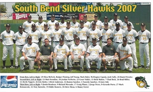 2007 South Bend Silver Hawks Team Photo Picture MINT - Picture 1 of 1