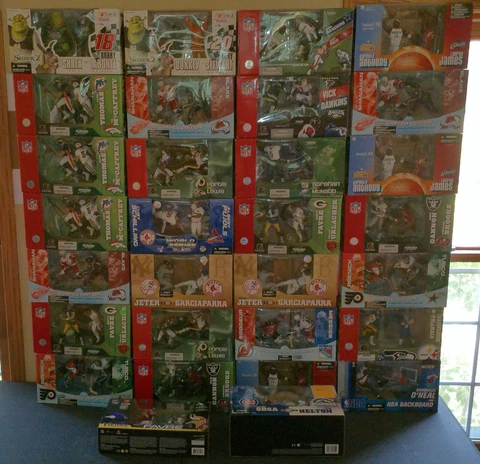 Assorted McFarlane Sportspicks Versus 2 Packs NBA MLB NHL NFL Eagles Cardinals Cover
