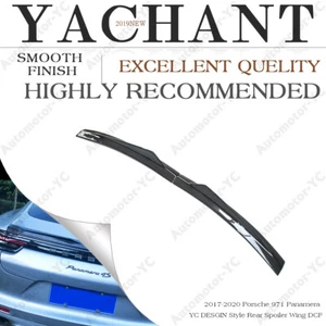 DRY CARBON Rear Wing For 17-20 Porsche 971 Panamera YC DESGIN Trunk Spoiler - Picture 1 of 12