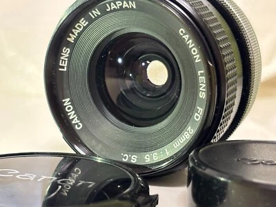 ☆☆ "EXCELENTE+++ " Canon FD 28mm f/3.5 s.c. MF lnes de JAPÓN Modelo 00041 ☆☆ Foto 1 de 4