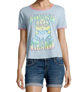 Despicable Me Minion Hippie Top Eisblau When You're Strange T-Shirt Gr. L, XL - Bild 1 von 7