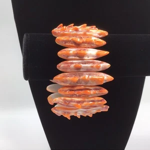 Spiny Oyster Stretchy Bracelet Size 7.25 New - Picture 1 of 7