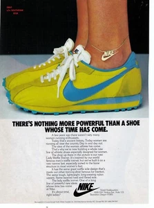 Classic Nike "Lady Waffle Trainer"  Running Shoe Reproduction  Print Advert.  - Picture 1 of 1