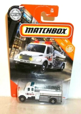 2020 MATCHBOX 1:64 MBX CITY 34/100 WHITE FREIGHTLINER M2 106 - Image 1 of 4