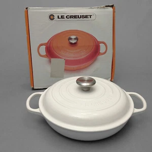 Cazuela poco profunda Le Creuset 26 cm/10,25" 2,2 L/2,25 qt blanca - LEER - Imagen 1 de 24