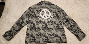 F4A Feather 4 Arrow Kids Size 10 Boutique Button Front Camo PEACE OUT Shirt - Picture 1 of 8