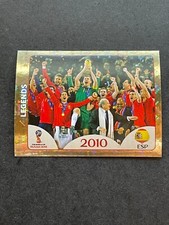 2018 Panini FIFA World Cup Russia Stickers Legends Gold Foil Spain ESP 2010