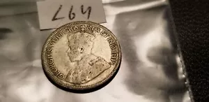 Canada 1930 Ten Cent 10 Cent Silver Coin Id40. - Picture 1 of 2