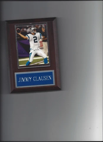 JIMMY CLAUSEN PLAQUE CAROLINA PANTHERS FOOTBALL NFL Cover