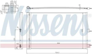 Nissens 940660 Front A/C Condenser For Mercedes-Benz A45 AMG CLA45 AMG GLA45 AMG - Picture 1 of 1