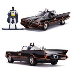 1/32 Jada Batmobile Classic + Figurine Batman 1966 DC Comics Livraison Domicile
