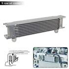 Universal 9 Row AN10 Engine Transmission Aluminum Oil Cooler 248MM 7/8-14 UNF SL