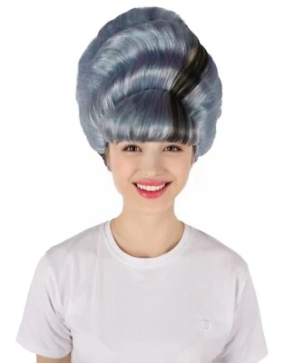 HPO Adult Women's French Blue Drag Wig, Perfect for Cosplay, HW-7462 - Image 1 of 4