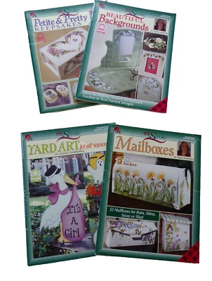 One Stroke 4 Books by Donna Dewberry Keepsakes Backgrounds Mailboxes Yard Art - Image 1 of 4