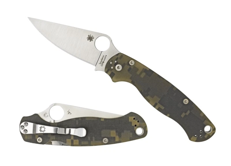 Spyderco Knives Para Millitary 2 Digital Camo G-10 CPM-S45VN Stainless C81GPCMO2 - Image 1 of 3