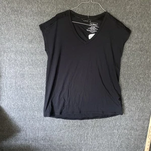 Top LL Bean Donna XS Reg Nero Leggero Senza Maniche Oltre Morbido �� - Foto 1 di 7