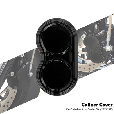 Protector de cubierta de pinza delantera negro para motocicleta Indian Scout Bobber Sixty 15-23 Foto 1 de 4