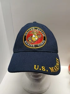 U.S. Marine Corps Semper Fi U.S.M.C. Navy Blue Hat Cap Officially Licensed - Picture 1 of 8