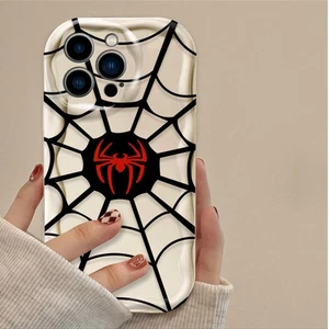 Cute Cream Case For Various Phone Cool Spider Personality ShockProof Phone Cover - Picture 1 of 8