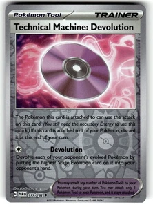 Pokemon Paradox Rift Technical Machine: Devolution 177/182 Reverse Foil - Picture 1 of 4
