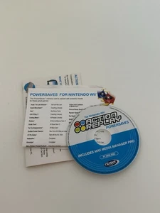 Nintendo Wii Action Replay Power Saves Pc Data Disc + Max Media Manager Pro - Picture 1 of 2