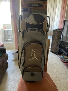 PING CART BAG 14 WAY DIVIDE WITH COVER COLOUR BROWN AND GUNMETAL. - Picture 1 of 7