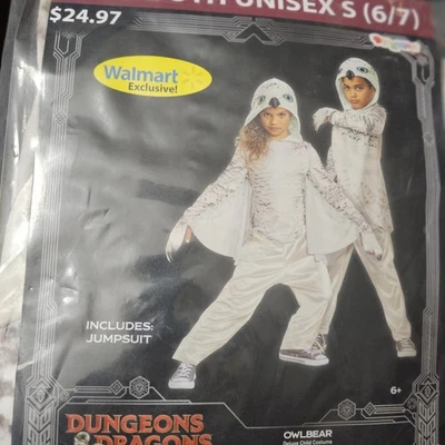 Fantasia unissex pequena 6/7 Dungeons & Dragons Honor Among Thieves Owlbear nova sem etiquetas - Imagem 1 de 4