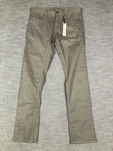 Calvin Klein Jeans Pants Mens 29x30 Gray Slim Stretch Casual Chino Denim Style - Picture 1 of 11
