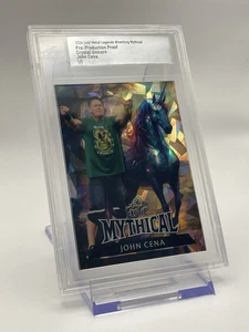 2024 Leaf Metal JOHN CENA Proof CRYSTAL UNICORN 1/1 WWE MYTHICAL EXOTIC - Picture 1 of 4