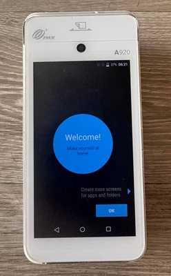 PAX A920 Android POS-терминал — сброс настроек к заводским, разблокирован, полностью рабочий, без SIM/N - Изображение 1 из 4