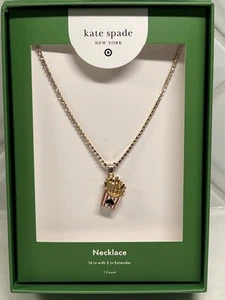 Pommes Frites Anhänger Tennis Halskette - Kate Spade New York x Target™ Gold * - Bild 1 von 1