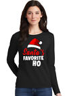 SANTA'S FAVORITE HO Naughty Christmas Gift Ugly Sweater Women's Long Sleeve Tee