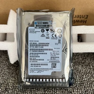 872477-B21 for HPE 600GB 12G SAS 10K ENT 2.5" SFF SC DS HDD Server 872736-001 - Image 1 of 2