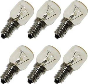 Oven Lamp 6pcs T25 E14 25W 300 Degree Microwave Light Bulb Cooker Light - Picture 1 of 1