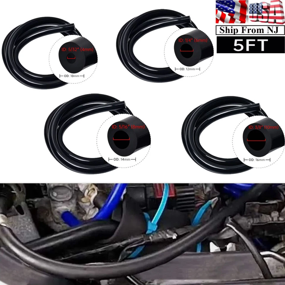 Kit de tubo de silicona para aspiradora de coche de identificación de 1,5 m 4 mm/6 mm/8 mm/10 mm Foto 1 de 4