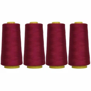 4 BIG CONES ROSE JUBILEE SEWING THREAD 2750 YD TEX 27 40S/2-THREADART - Picture 1 of 8