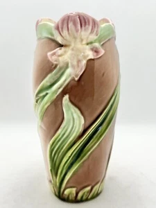 Vaso antico Art Nouveau iris alto 5,5" numerato - Foto 1 di 7