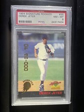 1994 Signature Rookies Derek Jeter First Round Pick Promo Yankees Card #35 PSA 8