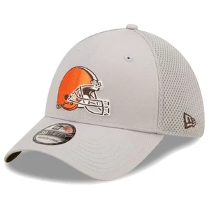 New Era Herren Cleveland Browns Grau Team Neo Flex Fit Mütze M/L - Bild 1 von 3