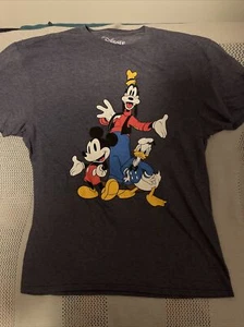 Men's Disney Donald, Mickey, and Goofy Print Crewneck S/S T-Shirt Sz Large - Picture 1 of 3