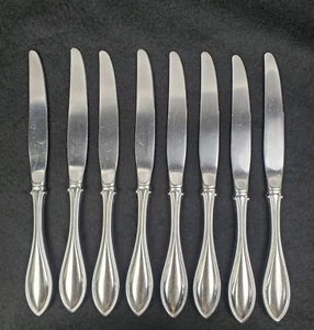 Oneida ARBOR AMERICAN HARMONY Stainless Set of 8 Dinner Knives Beaded Flatware - Picture 1 of 23