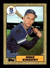 1987 Topps Tiffany #203 Mike Kingery  RC Rookie  Kansas City Royals MINT