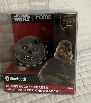 Altavoz Bluetooth Disney Star Wars Chewbacca iHome transmisión inalámbrica de música NUEVO Foto 1 de 4