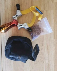 Van Bean Pro Stainless Slingshot with Laser Sight And Level, Ammo Holder, Ammo - Picture 1 of 4