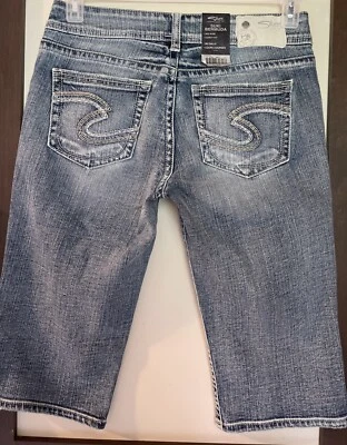 Silver Jeans Co.~Bermudas Suzuki~Tiro Medio~Talla con 27 Nuevas Con Etiquetas  Foto 1 de 4
