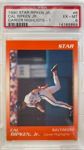 1990 Star #6 Cal Ripken Jr. Career Highlights PSA 6 Baltimore Orioles - Picture 1 of 2